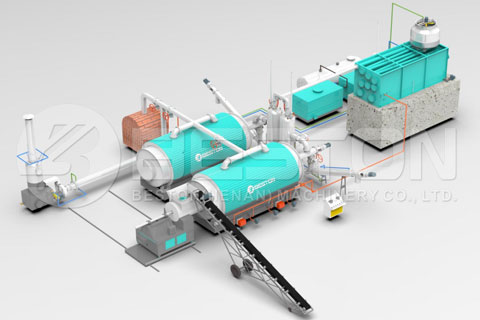 Batch Rubber Recycling Plant
