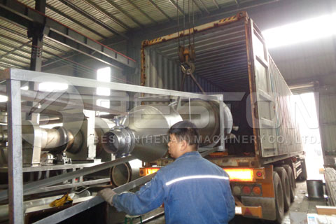 Shipment of Biochar Pyrolysis Equipment
