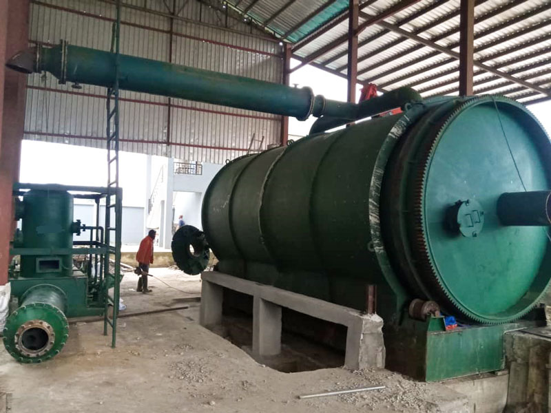 Continuous Oil Sludge Pyrolysis Plant Installed in Nigeria